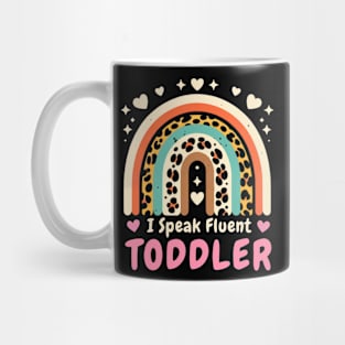 Groovy I Speak Fluent Toddler Funny Daycare Provider Teacher Mug